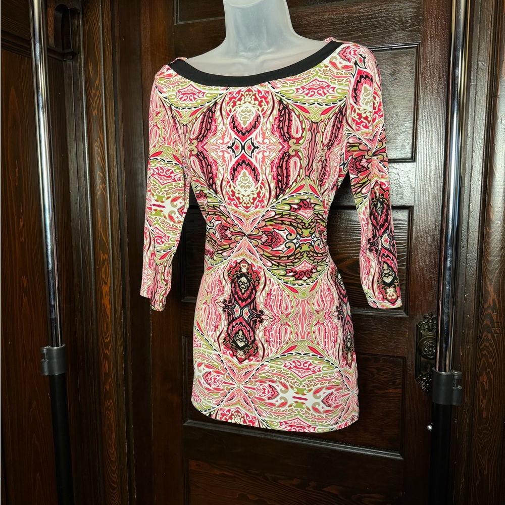 NWOT East 5th Paisley Long Tunic Top Size S